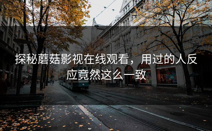 探秘蘑菇影视在线观看，用过的人反应竟然这么一致  第1张