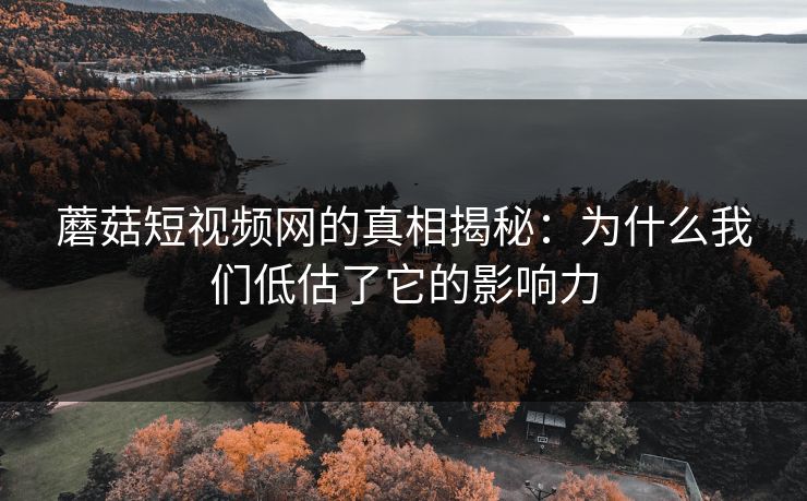蘑菇短视频网的真相揭秘：为什么我们低估了它的影响力  第1张