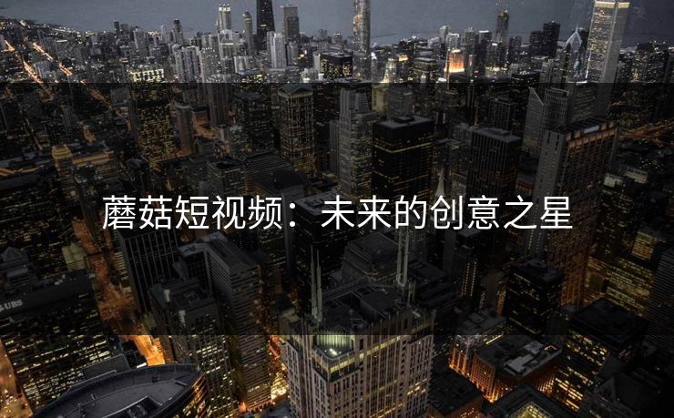 蘑菇短视频：未来的创意之星  第1张